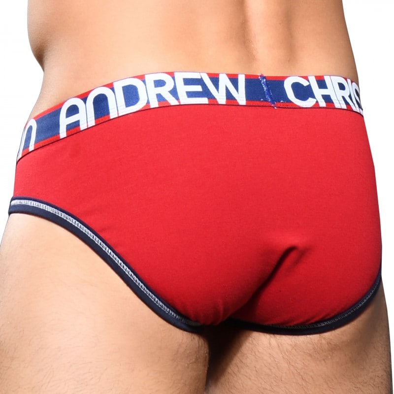 Andrew Christian Almost Naked Cotton Briefs Red Inderwear