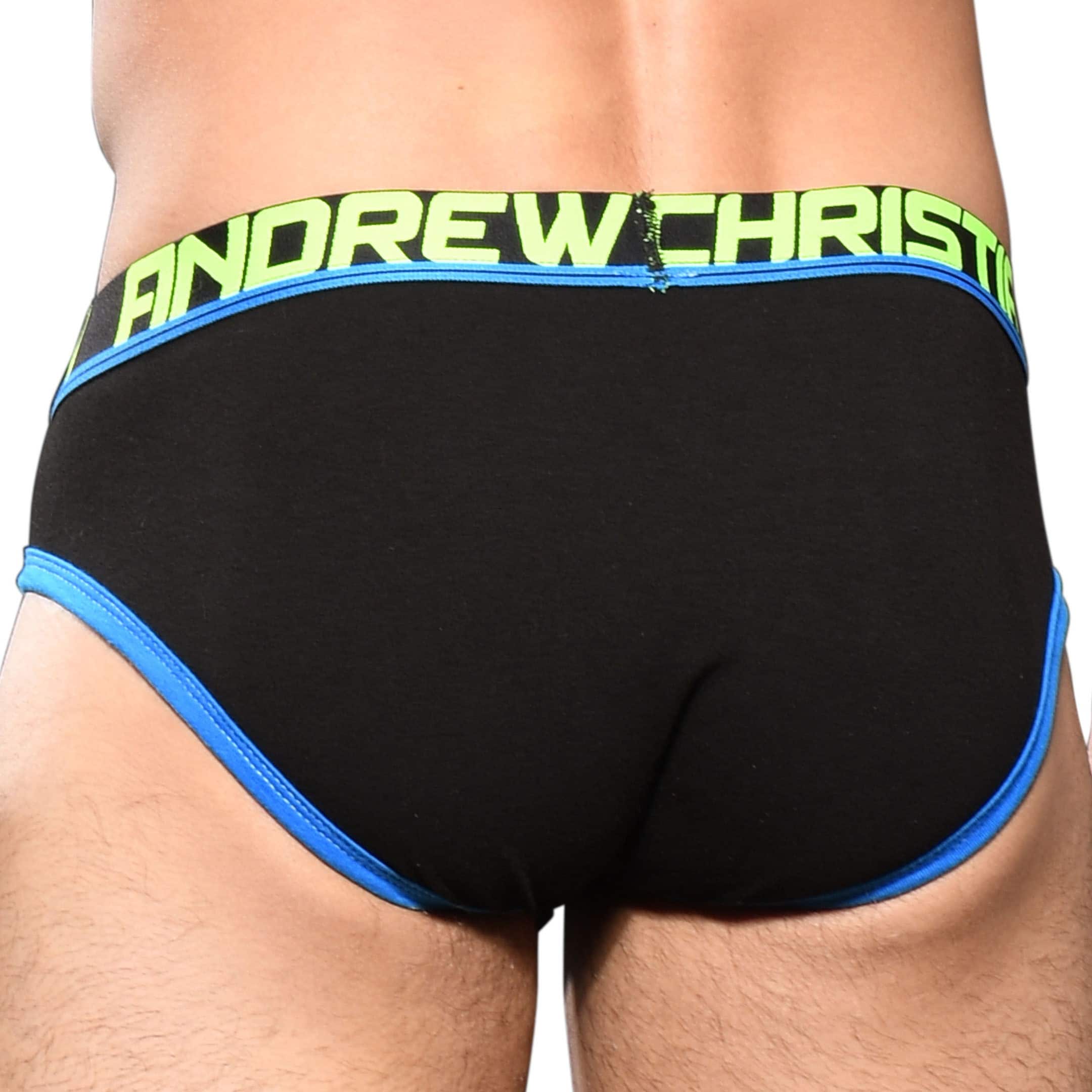 Andrew Christian Slip Almost Naked Fly Tagless Noir Inderwear