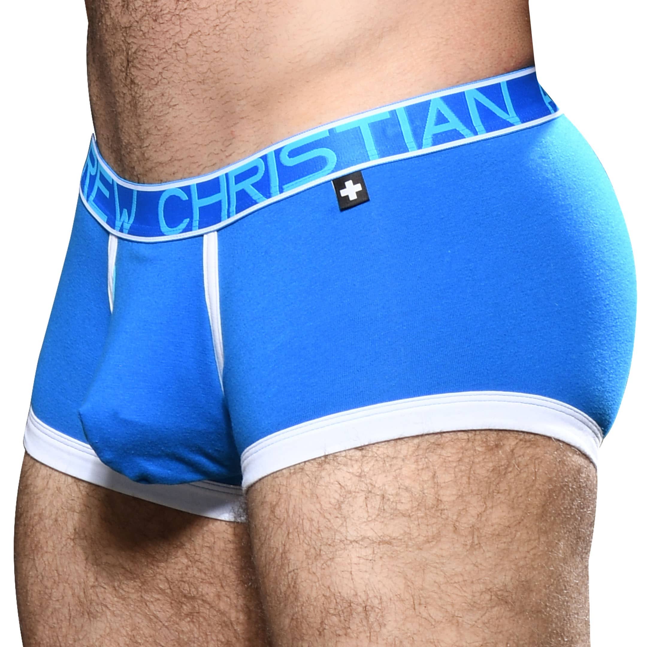 Andrew Christian Almost Naked Fly Tagless Trunks Electric Blue Inderwear