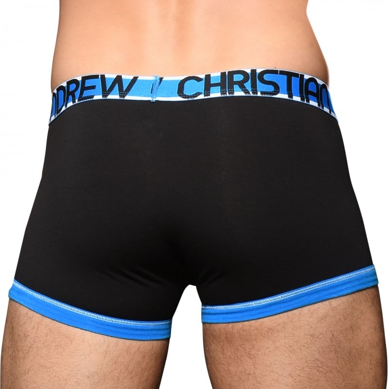 Andrew Christian Almost Naked Cotton Boxer Briefs Black Inderwear