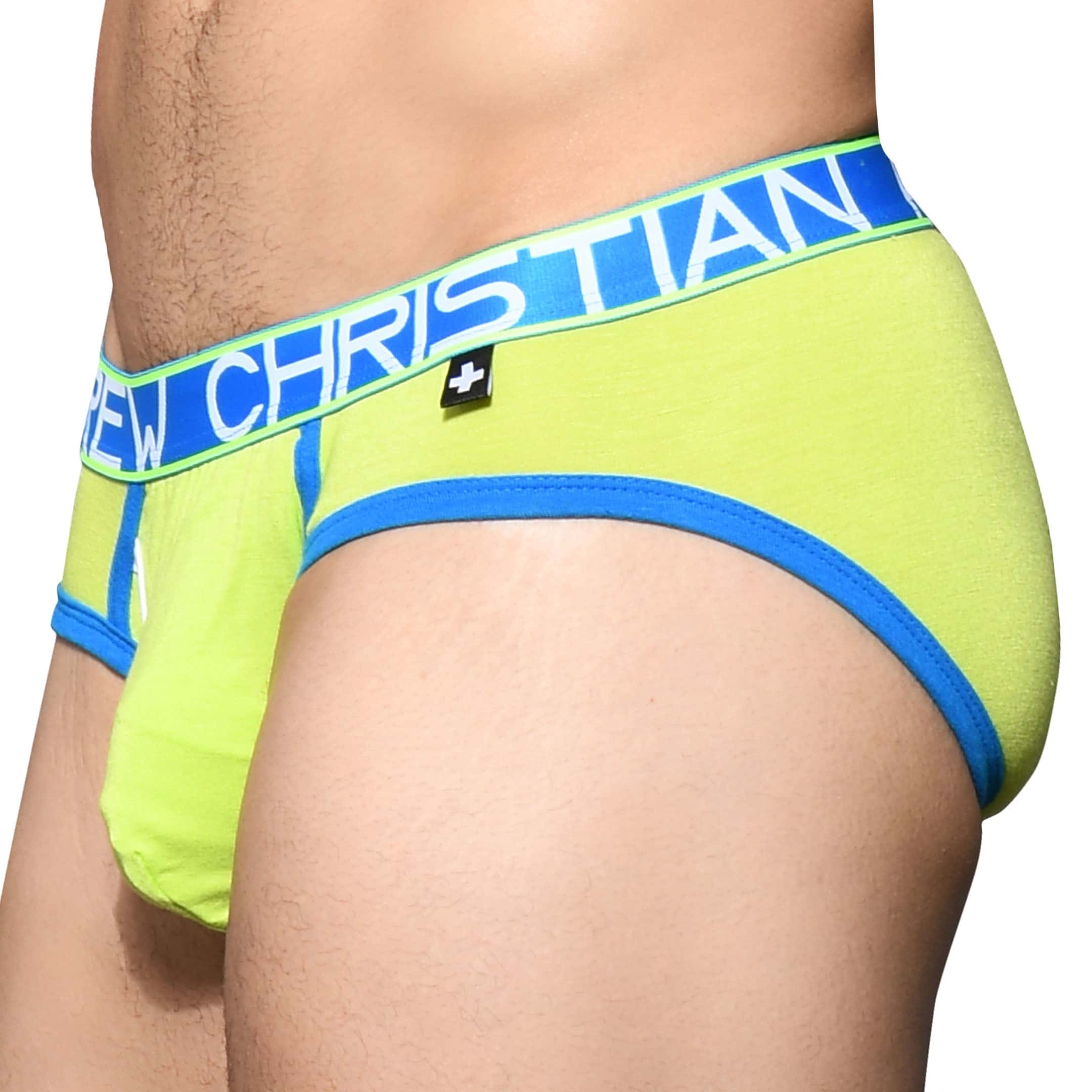 Andrew Christian Almost Naked Fly Tagless Briefs Lime Inderwear