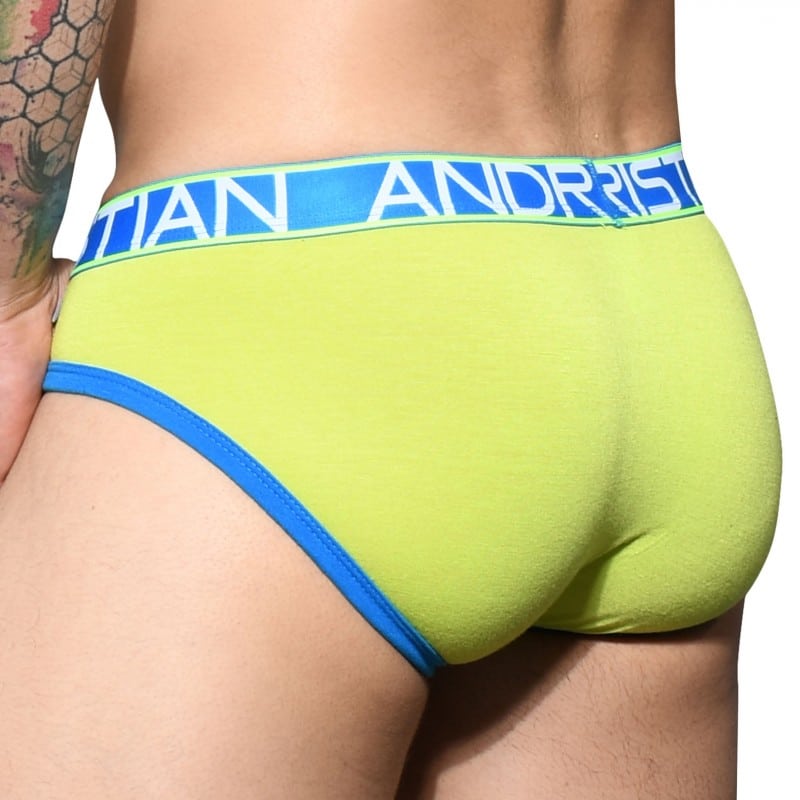 Andrew Christian Almost Naked Fly Tagless Briefs Lime Inderwear