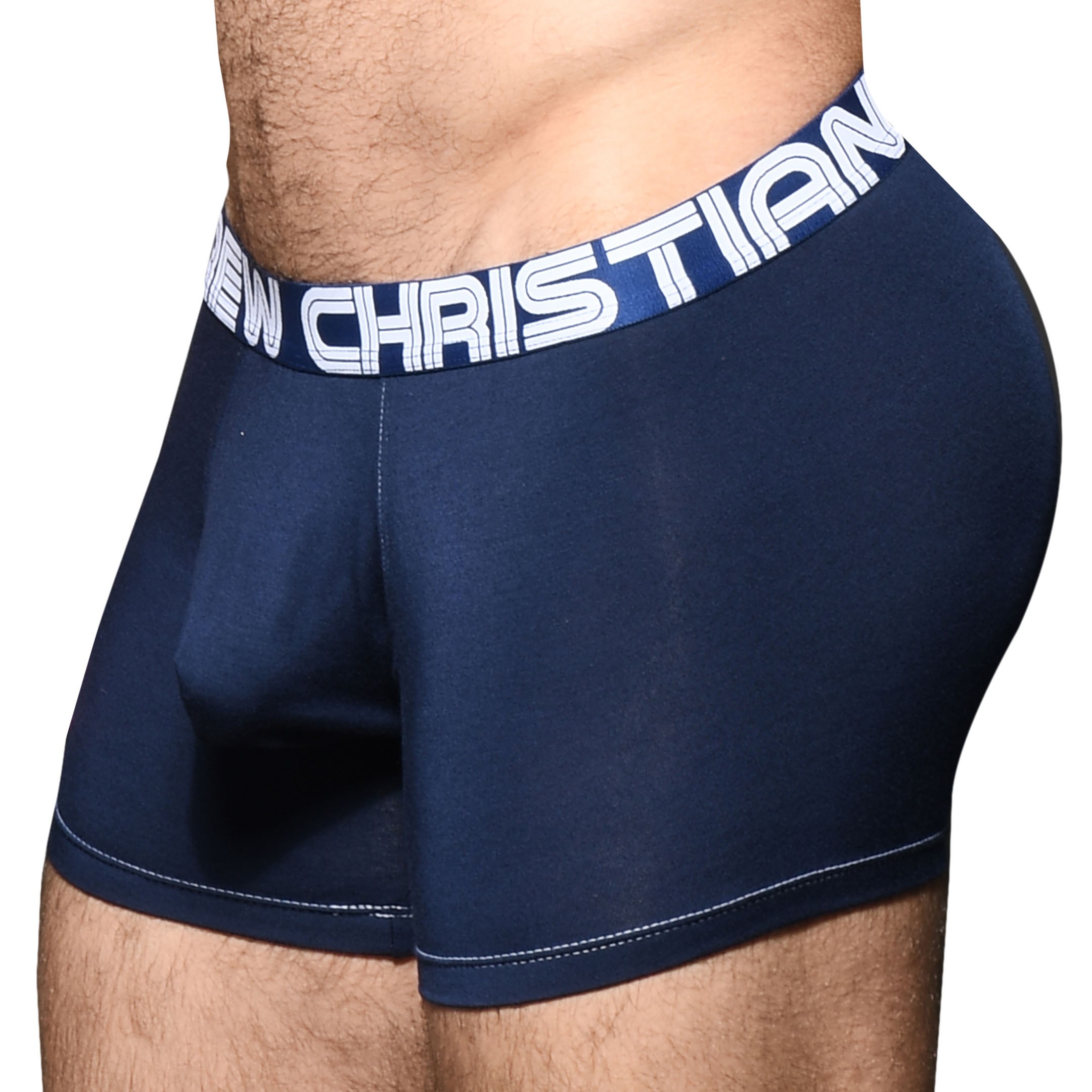 Andrew Christian Almost Naked Bamboo Boxer Briefs Navy INDERWEAR