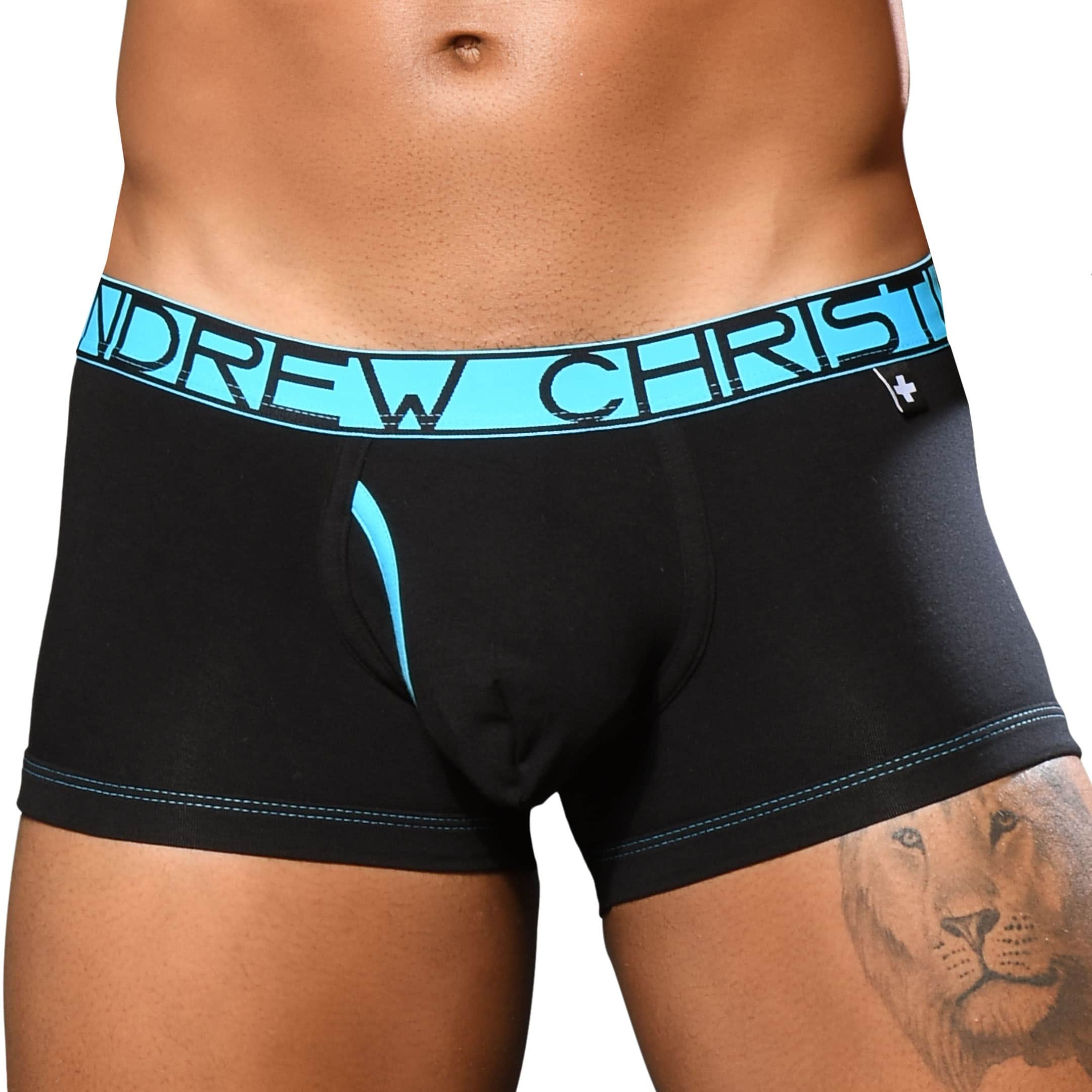 Andrew Christian Almost Naked Fly Tagless Trunks Black Inderwear