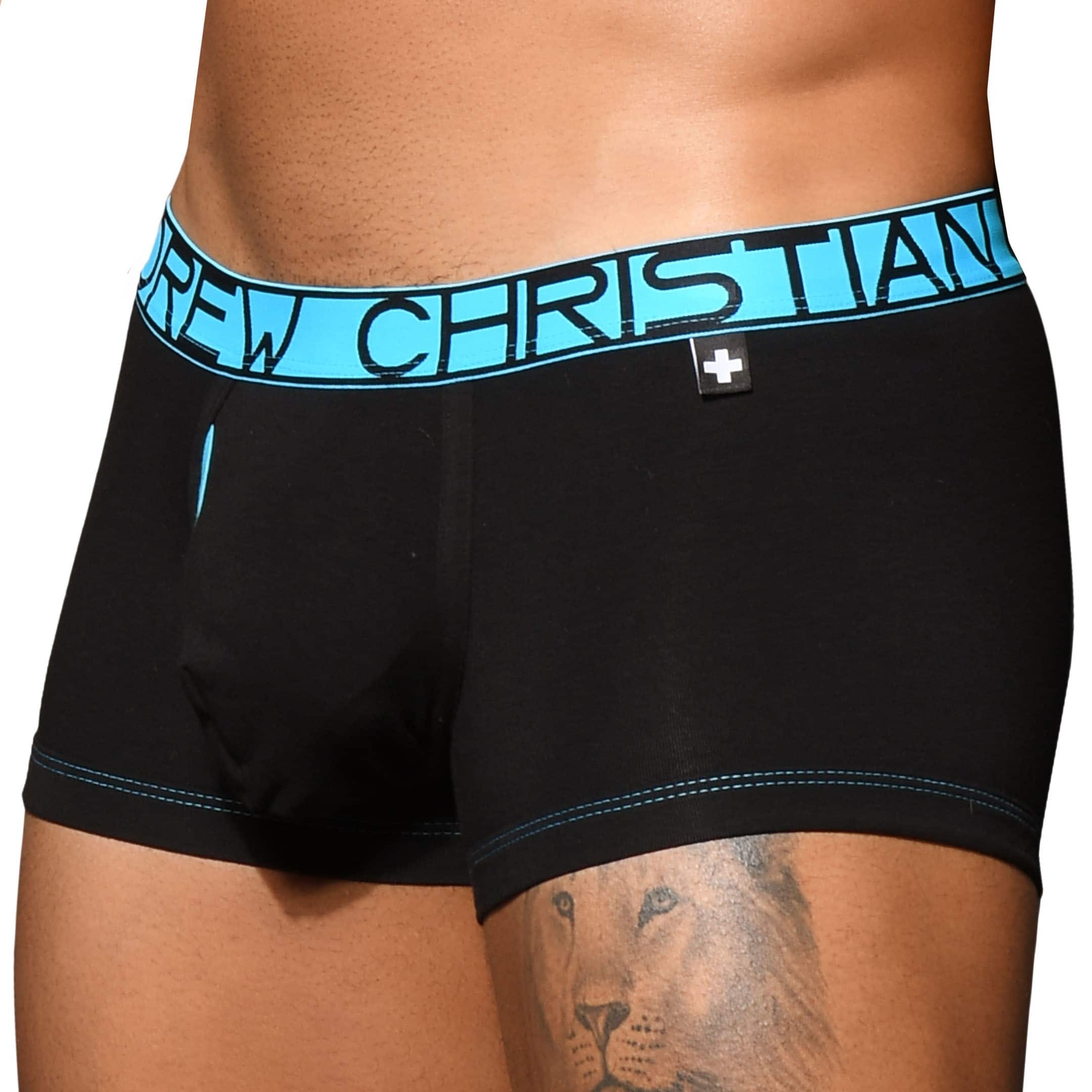 Andrew Christian Boxeralmost Naked Fly Tagless Noir Inderwear