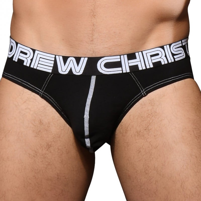 Andrew Christian Almost Naked Happy Briefs Black Inderwear