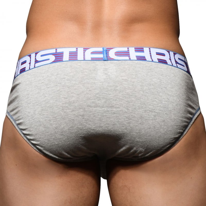 Andrew Christian Slip Almost Naked Coton Gris Chin Inderwear