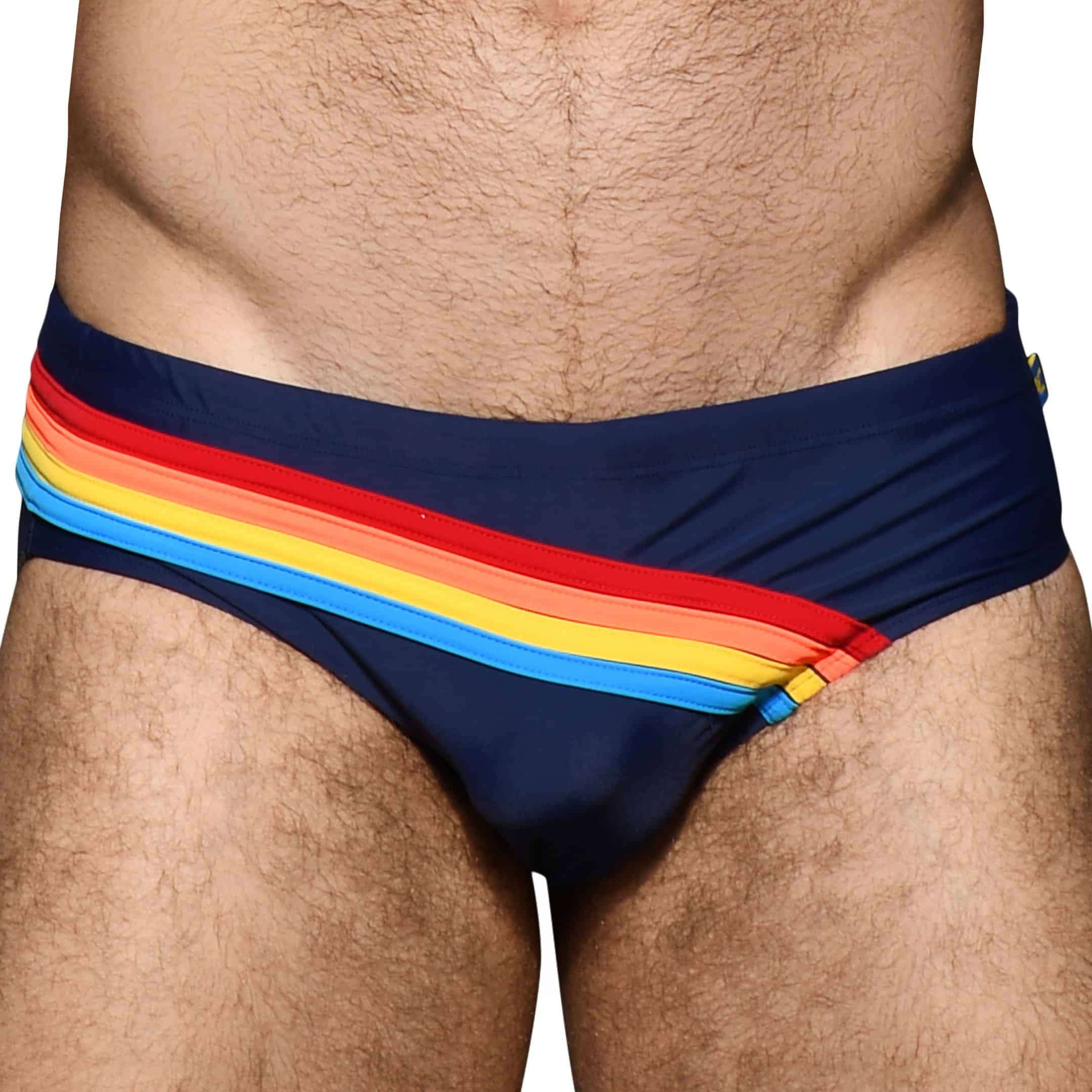 Andrew Christian California Bikini Swim Briefs Navy INDERWEAR