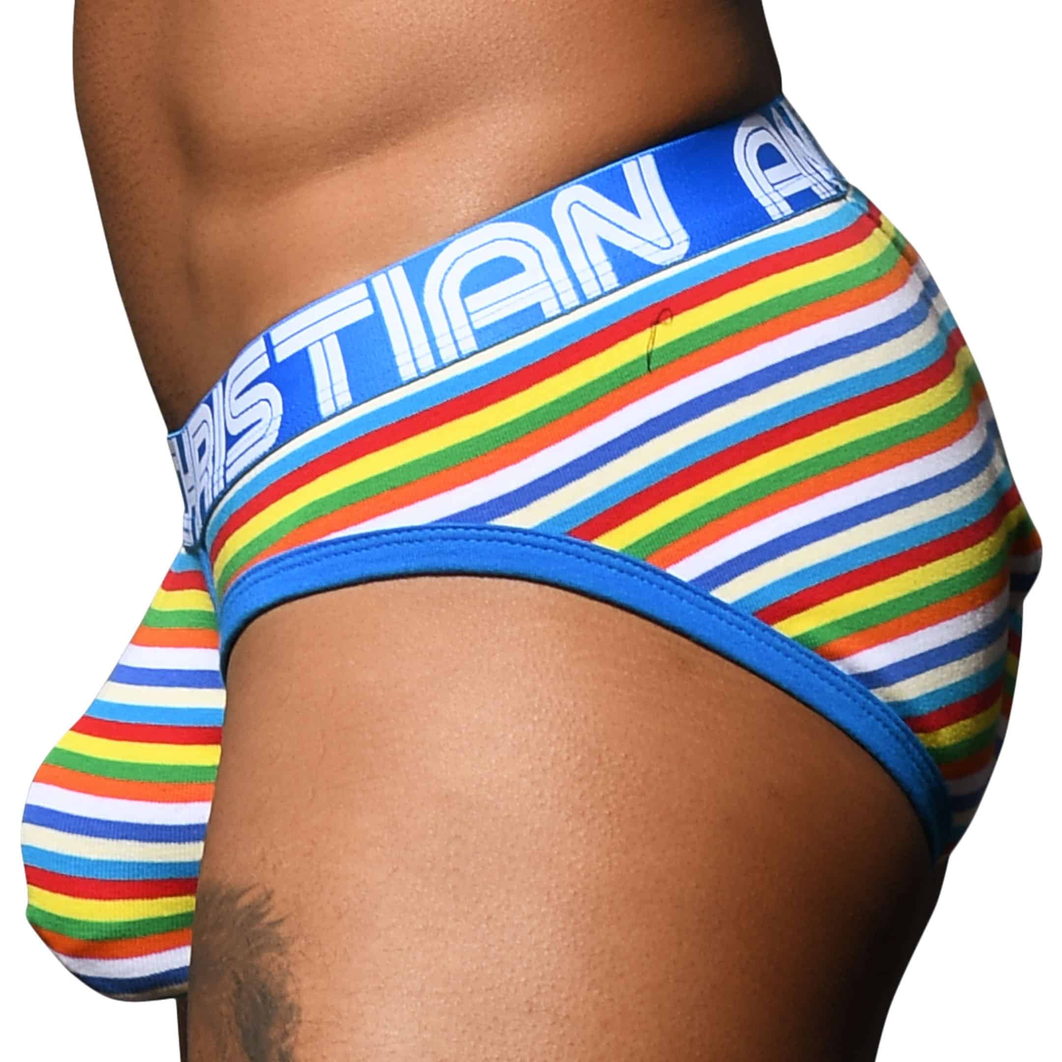 Andrew Christian Slip Almost Naked Bright Stripe Inderwear