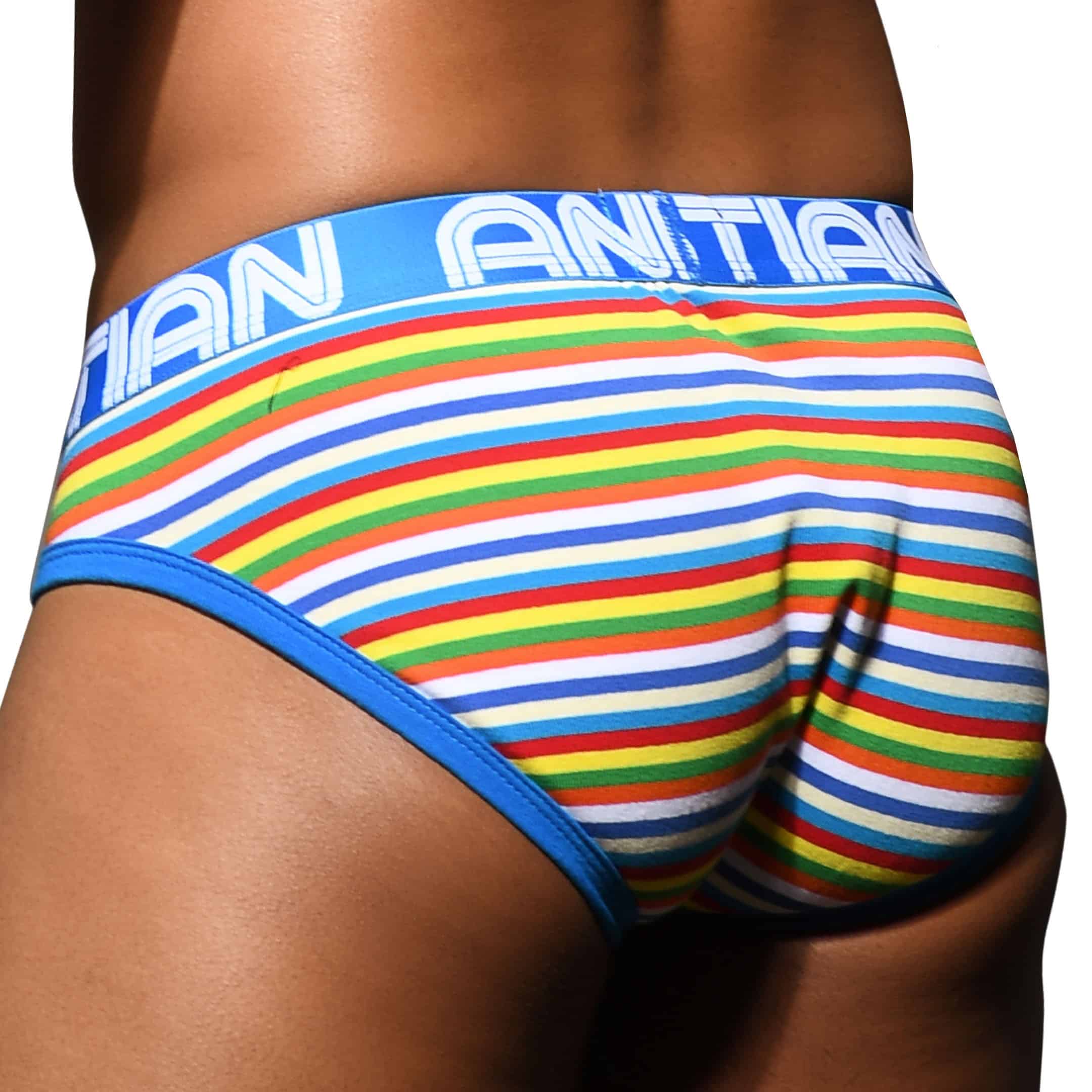 Andrew Christian Almost Naked Bright Stripe Briefs INDERWEAR