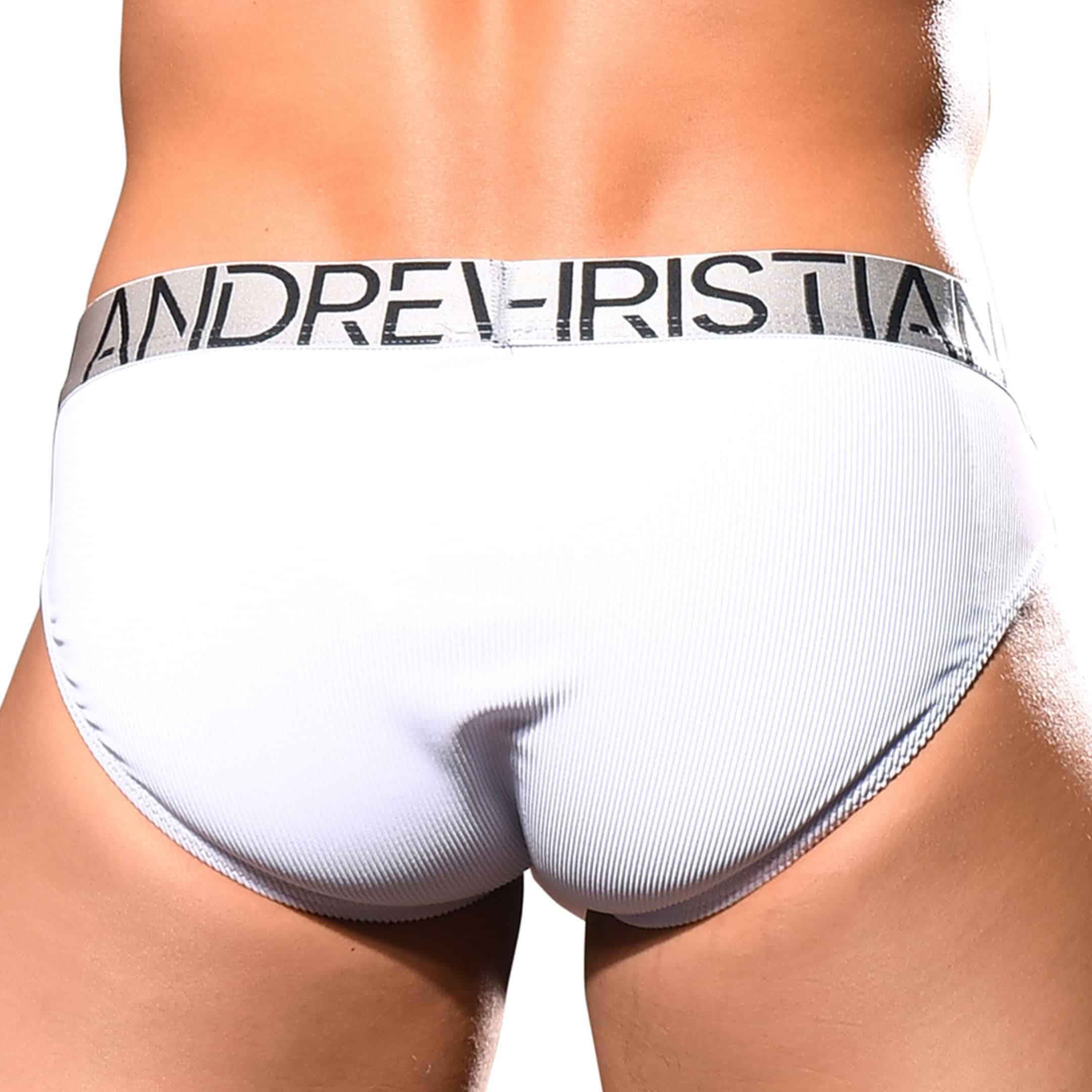 Andrew Christian Slip Almost Naked Essential Rib Blanc Inderwear