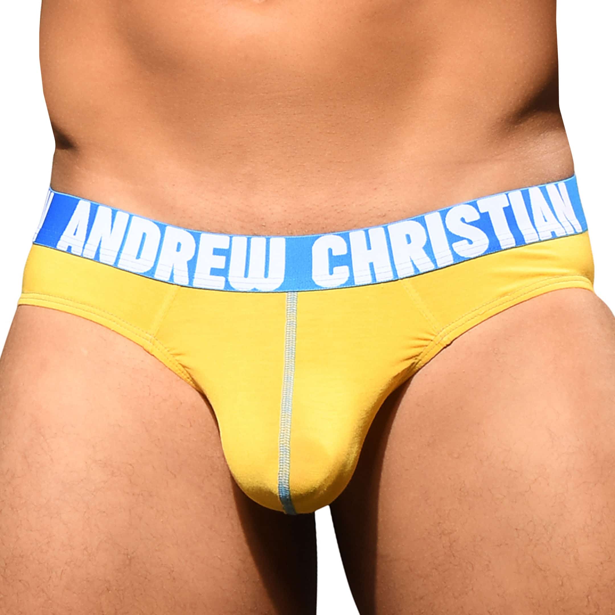 Andrew Christian Slip Almost Naked Happy Jaune Inderwear