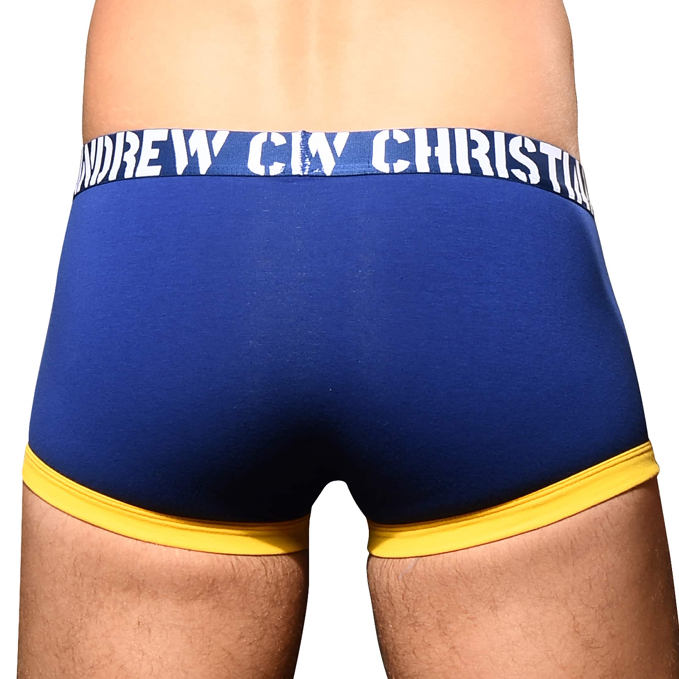 Andrew Christian Almost Naked Fly Tagless Trunks Navy INDERWEAR