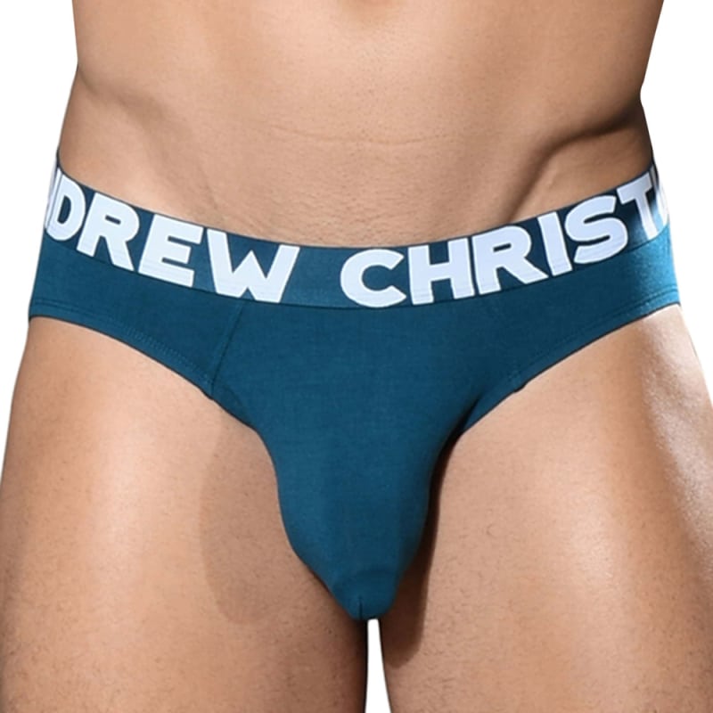 Andrew Christian Slip Almost Naked Bambou Bleu Sarcelle Inderwear