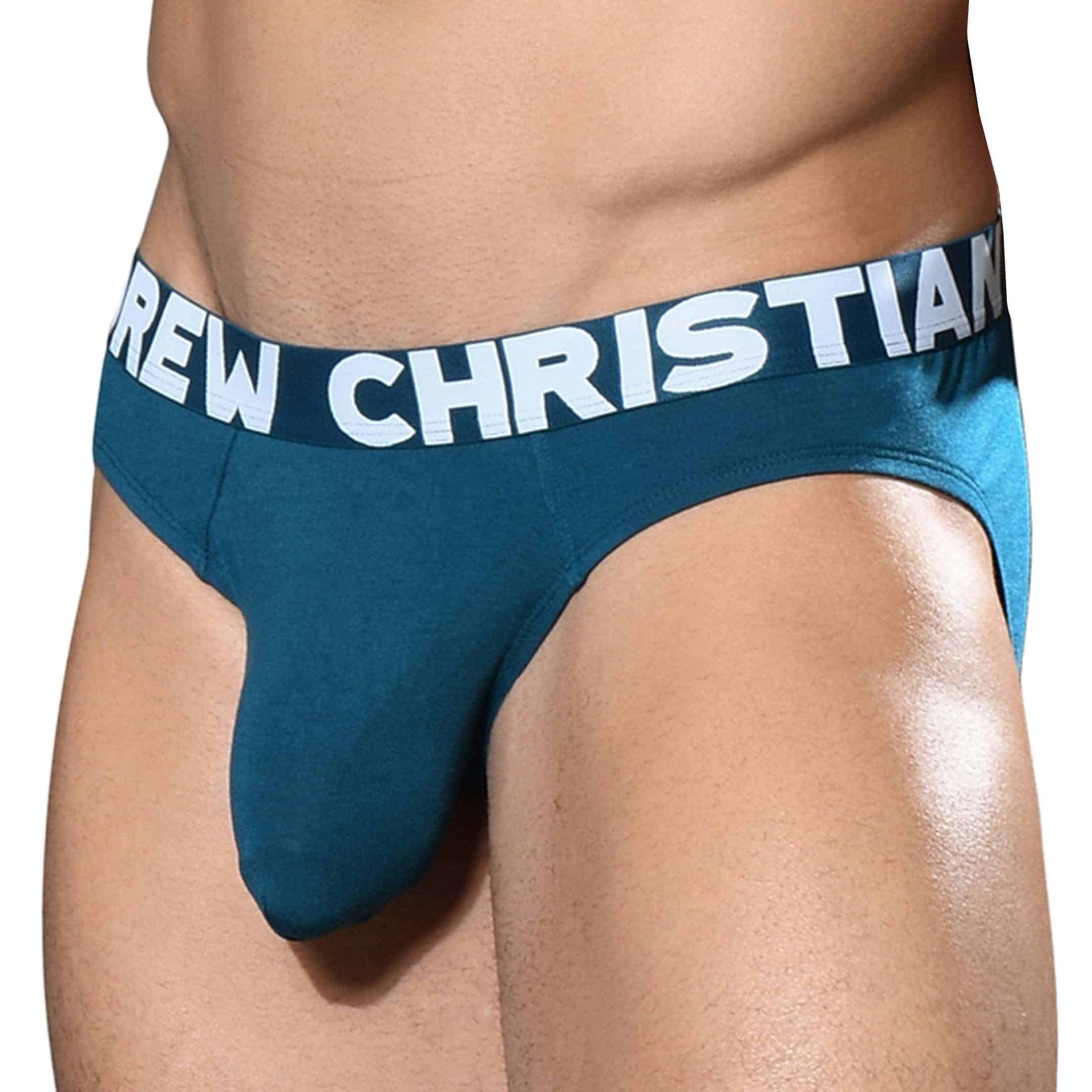 Andrew Christian Slip Almost Naked Bambou Bleu Sarcelle Inderwear