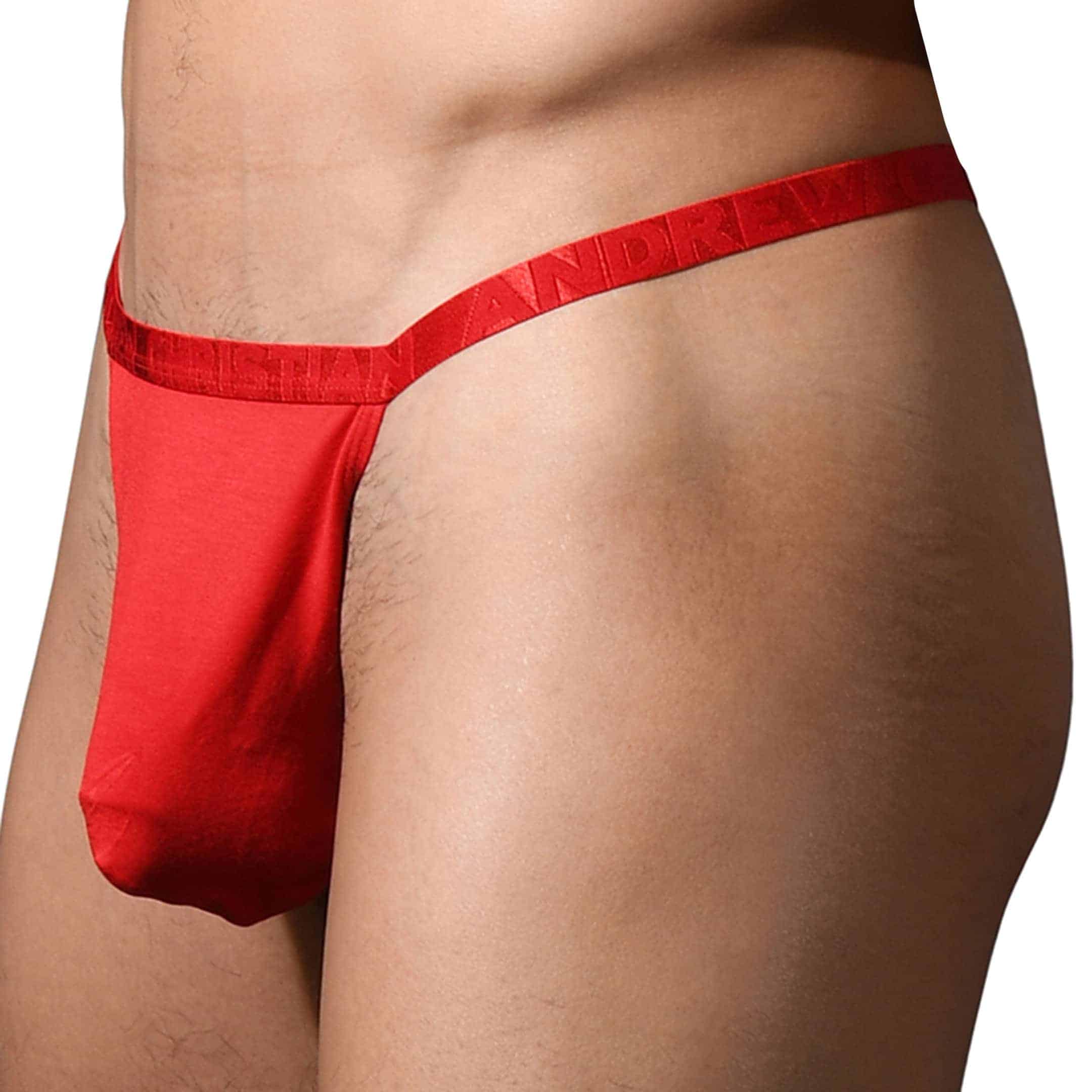 Andrew Christian String Almost Naked Lust Modal Rouge Inderwear