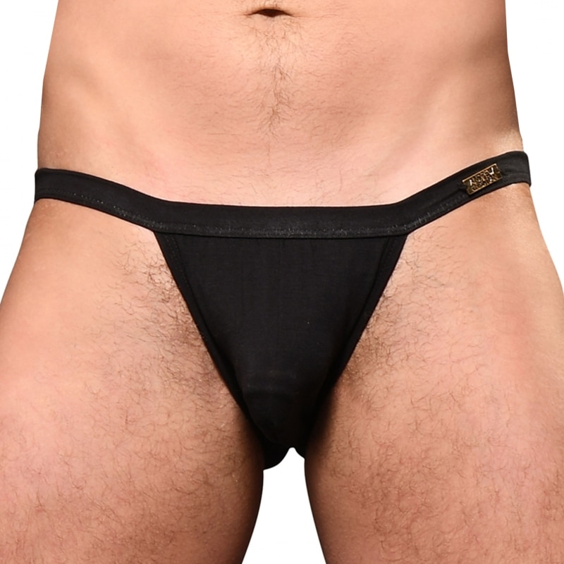 Andrew Christian Slip Tanga Almost Naked Sex Bambou Noir Inderwear