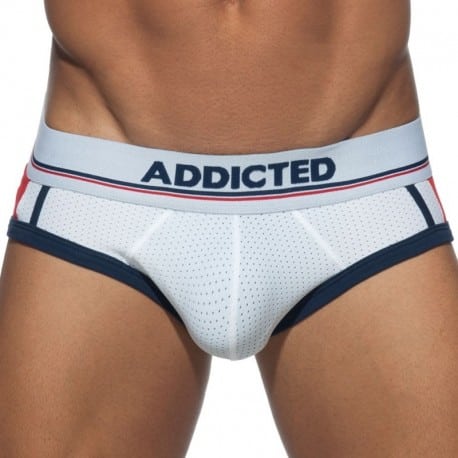 Addicted Sport Mesh Brief - White