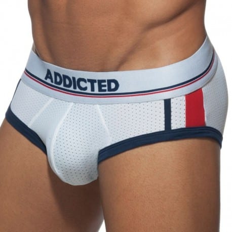 Addicted Sport Mesh Brief - White