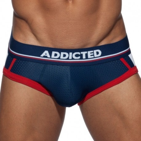 Addicted Sport Mesh Brief - Navy