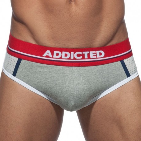 Addicted Super Bulk Sportive Brief - Grey