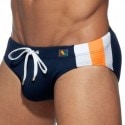 Addicted Stripes Basic Swim Brief - Navy