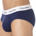 Calvin Klein 3-Pack Cotton Stretch Briefs - Blue - White - Red