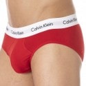 Calvin Klein 3-Pack Cotton Stretch Briefs - Blue - White - Red