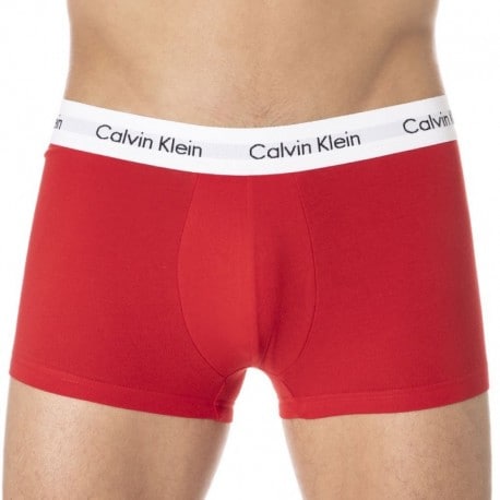 Calvin Klein 3-Pack Cotton Stretch Boxer Briefs - Blue - White - Red