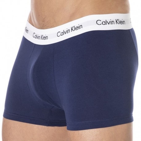 Calvin Klein 3-Pack Cotton Stretch Boxer Briefs - Blue - White - Red