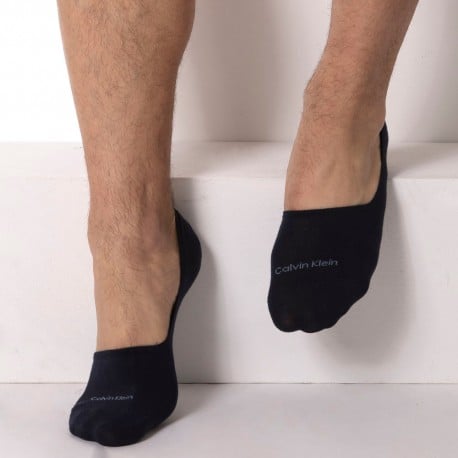 Calvin Klein 2-Pack Luca Invisible Socks - Navy - Denim