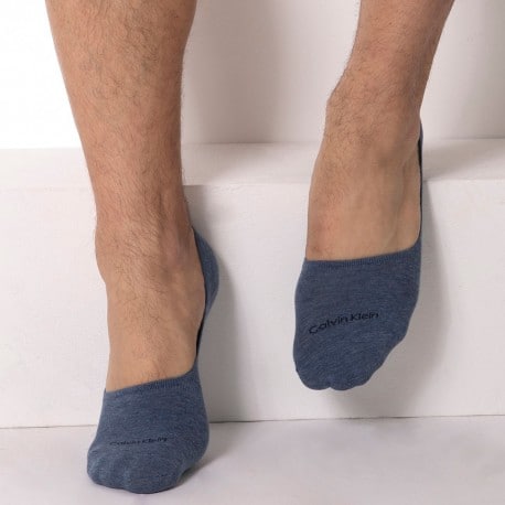 Calvin Klein 2-Pack Luca Invisible Socks - Navy - Denim