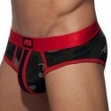 Addicted Camo Stripe Brief - Red