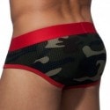 Addicted Camo Stripe Brief - Red