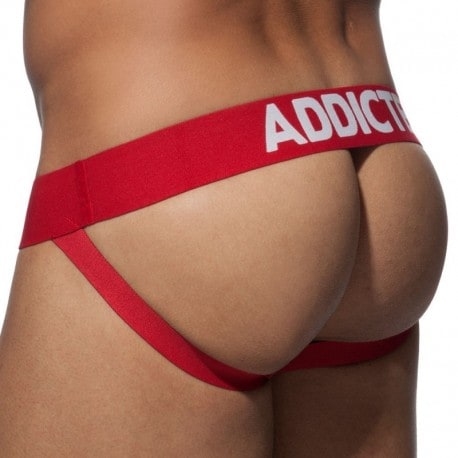 Addicted Jockstrap Push Up Mesh Rouge