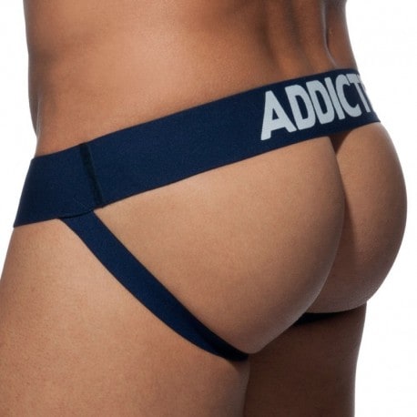 Addicted Jockstrap Push Up Mesh Marine