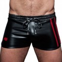 AD Fetish Double Stripe Rocky Short - Black - Red