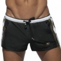 Addicted Basic Stripes Swim Short - Black