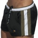 Addicted Basic Stripes Swim Short - Black