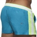 Addicted Short de Bain Basic Stripes Bleu Paon