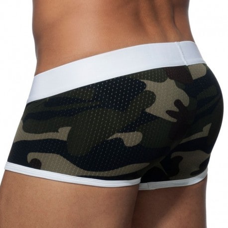 Addicted Boxer Camo Stripe Blanc