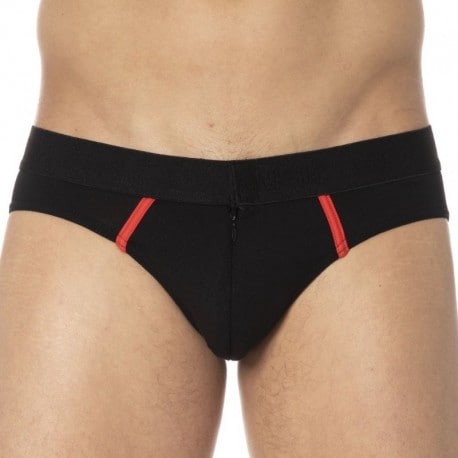 Doreanse Elegant Zip Brief - Black