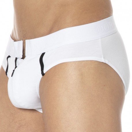 Doreanse Elegant Zip Brief - White