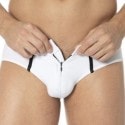 Doreanse Elegant Zip Brief - White