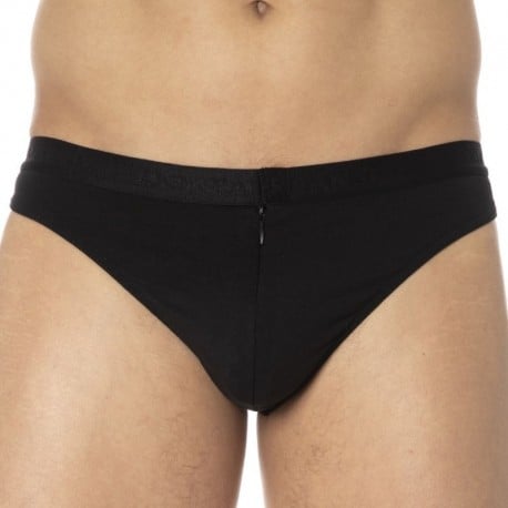 Doreanse Elegant Zip Thong - Black