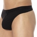 Doreanse Elegant Zip Thong - Black