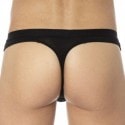 Doreanse Elegant Zip Thong - Black