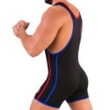 Barcode Allan Singlet - Black