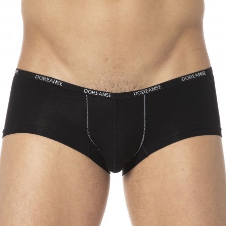 Sexy Underwear, Black Microfiber Boxer