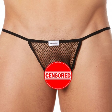 Lookme New Look Net Thong - Black